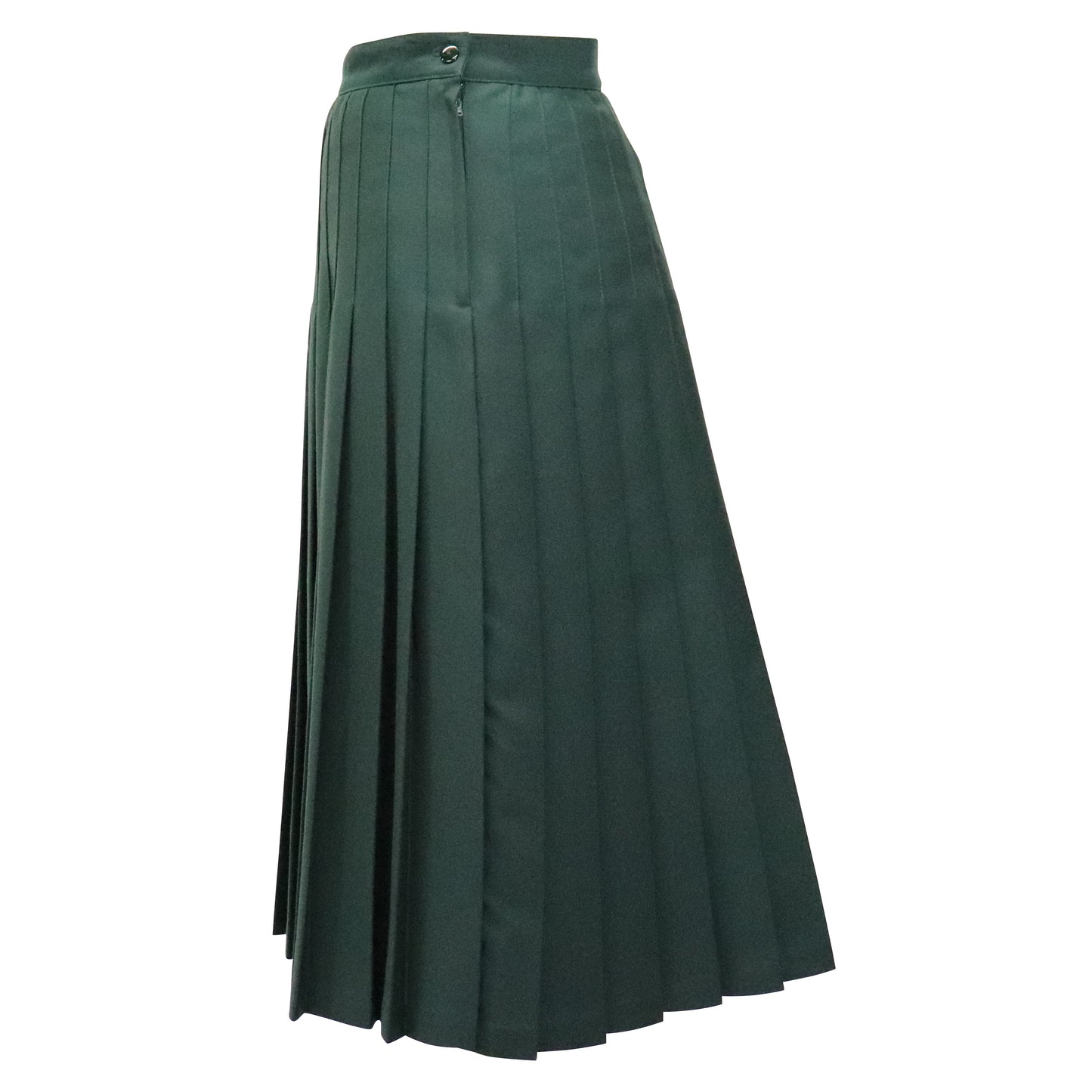 Green Knife Pleat Skirt - Juniors