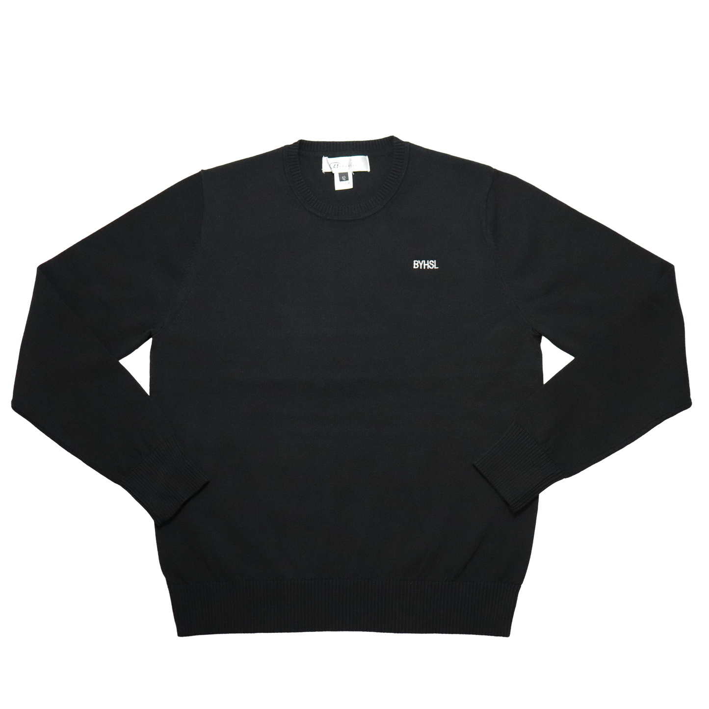 Crew Neck Sweater - Black - BYHSL
