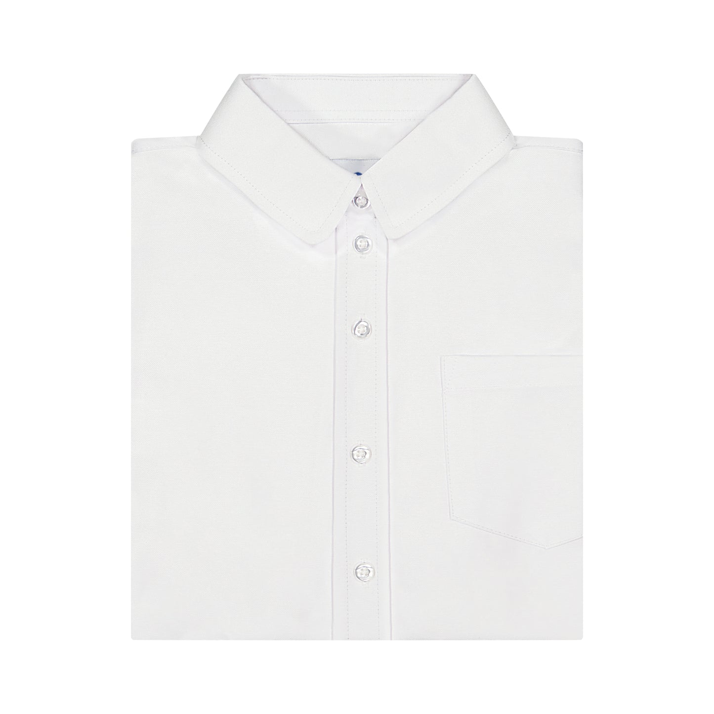Shirt - Round Collar - White Oxford
