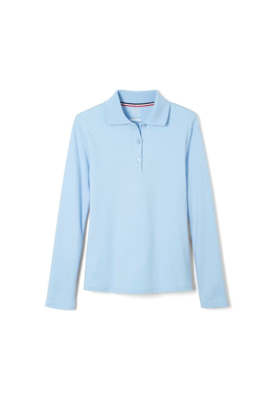 French Toast - Polo Shirt - Light Blue - Picot Collar