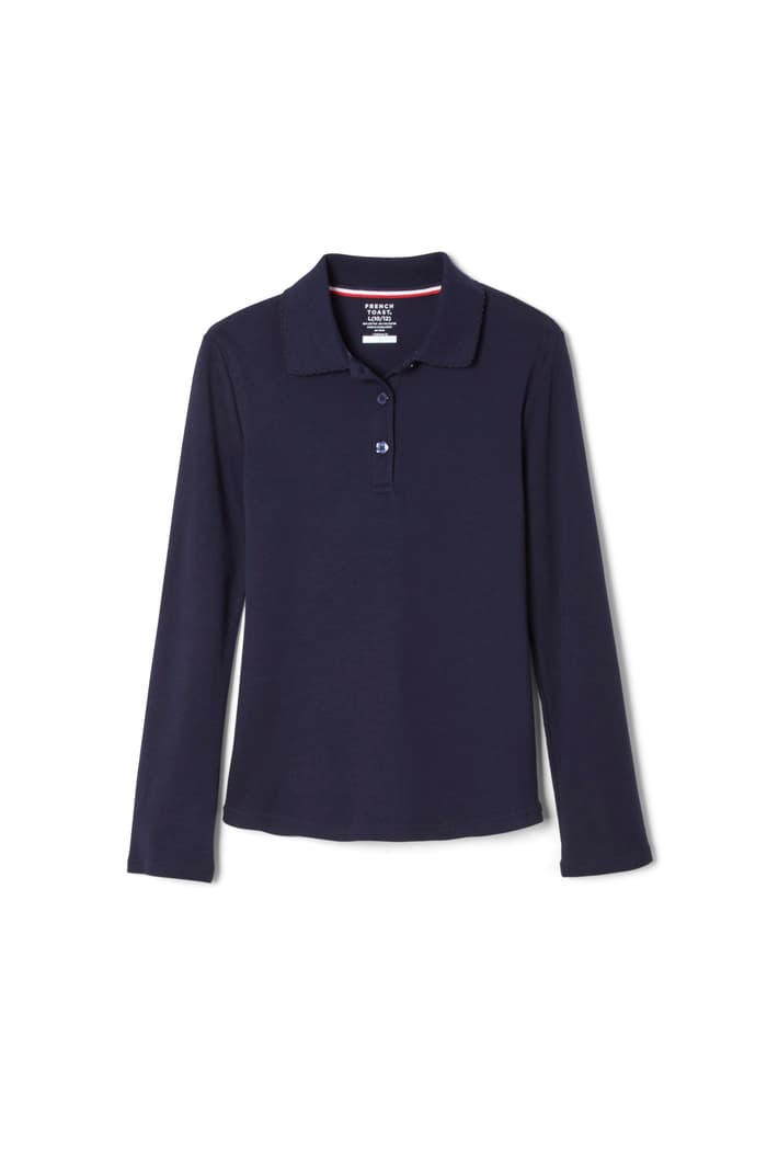 French Toast - Polo Shirt - Dark Navy - Picot Collar