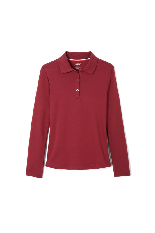 French Toast - Polo Shirt - Maroon - Picot Collar