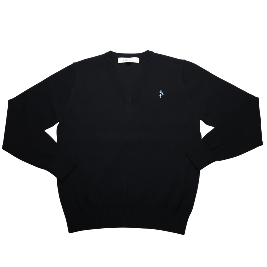 V Neck Sweater - Navy - Bais Kaila