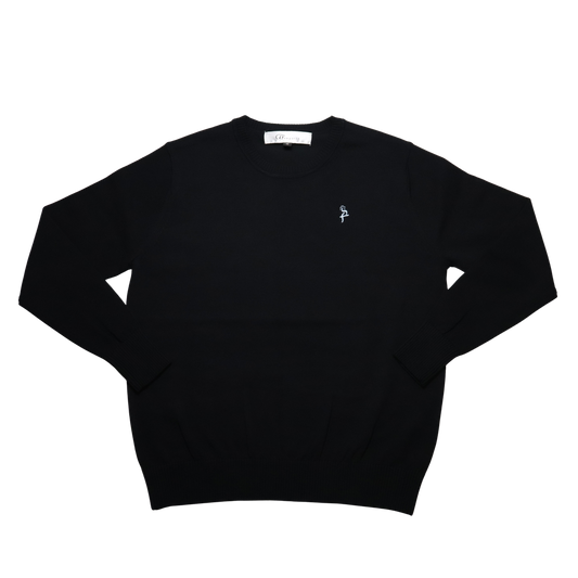 Crew Neck Sweater - Navy - Bais Kaila