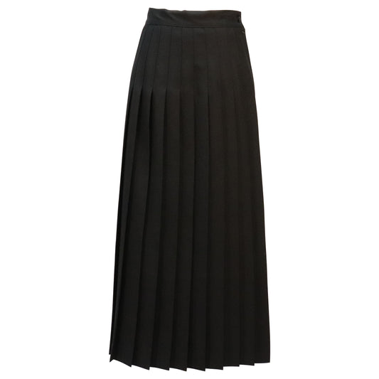Black Knife Pleat Skirt - Juniors
