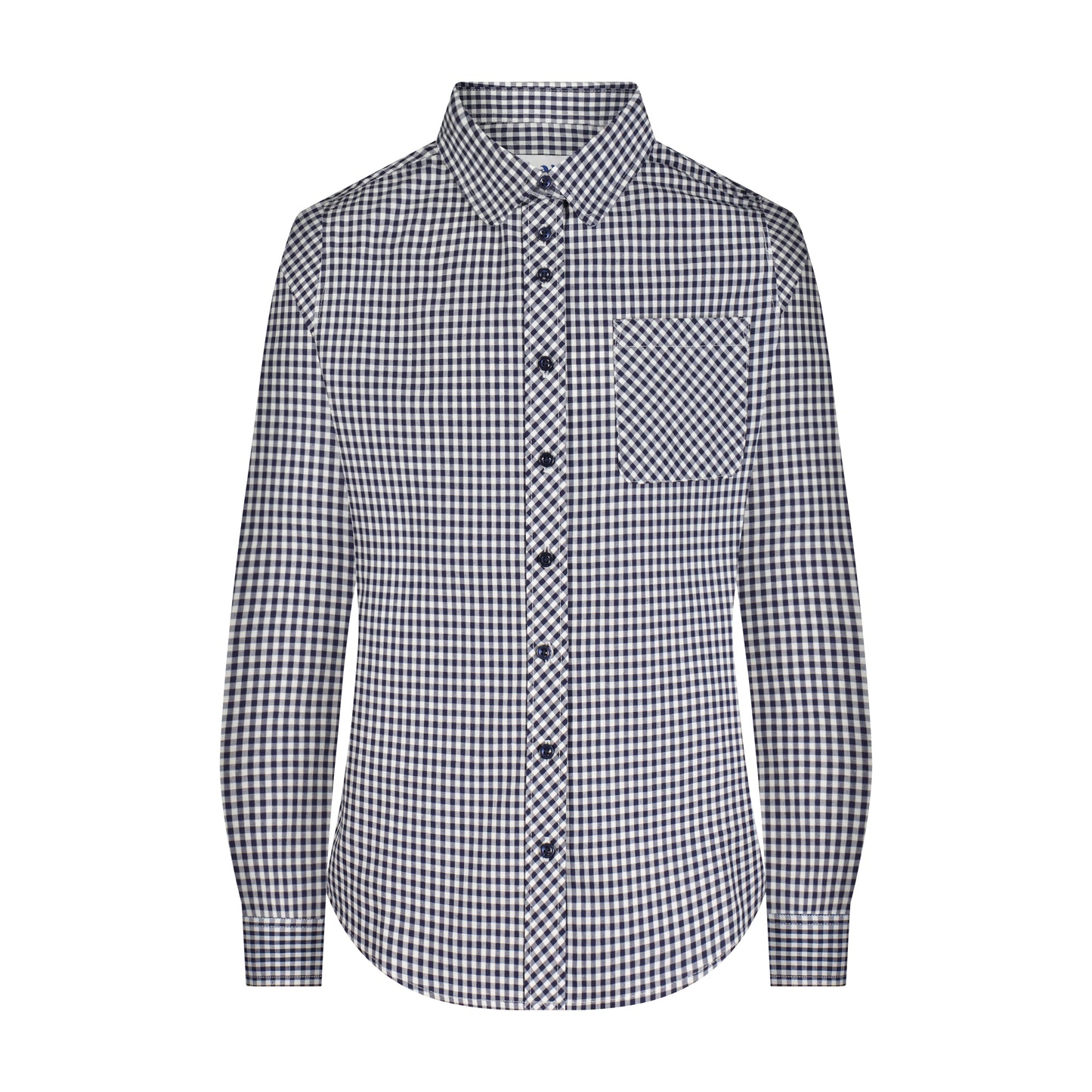 Navy Gingham Shirt - Bais Faiga