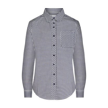 Navy Gingham Shirt - Bais Faiga