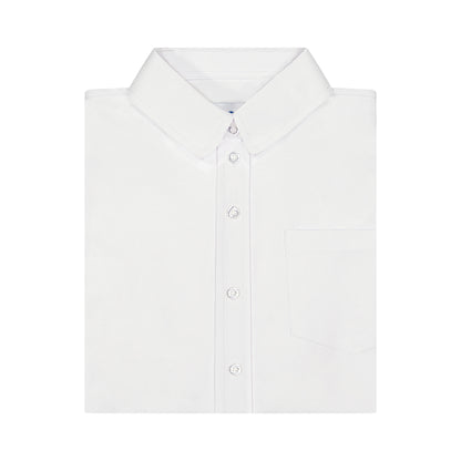 Shirt - Round Collar - White Oxford