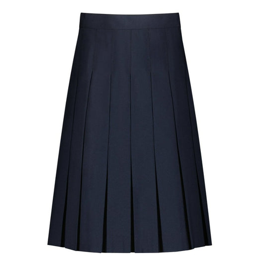 Kids - Box Pleat Skirt - Poplin - BF Navy
