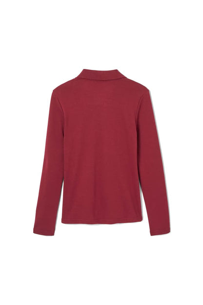 French Toast - Polo Shirt - Maroon - Picot Collar